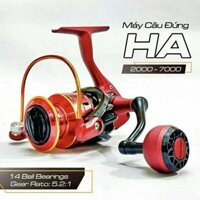 ￼Máy Câu Cá CNC HA Kim Loại Tay Quay Độ Tải cá  Khoẻ Size 2000 đến 7000 Bắt Cá Fishing Đi Câu Đồng