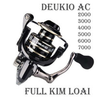 Máy Câu Cá Deukio AC 2000 - 7000, Máy Đứng Câu Lure Giá Rẻ, Kim Loại Cao Cấp, Chính Hãng tuanfishing