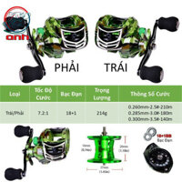 Máy Câu Cá , Máy Ngang Rằn Ri Cao Cấp, Tốc Độ Cước Cao, Chất Liệu Hợp Kim Thép - QĐ 584jagh789