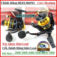 Máy Câu Cá REELSKING SF đủ size 2000 - 7000 tay quay kim loại chuyên câu lure câu lance - Chất lượng ( xả kho ).Kích thước chính xác của sản phẩm là: SF 3000