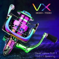 Máy câu cá titan VX máy câu đứng size 1000 đến 7000 êm mượt