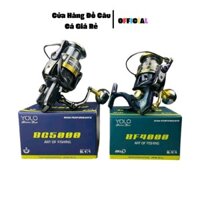 Máy Câu Cá YOLO BG - BF 3000-6000 Kim Loại Bạc Đạn 5+1 Tay Quay Núm Tròn - Đi Câu