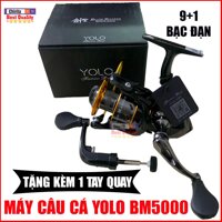 Máy Câu Cá YOLO BLADE MASTER Cao Cấp - Tặng Kèm 1 Tay Quay - Bạc Đ ạn 9+1 - Đủ Size BM4000 - BM5000 - BM6000