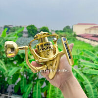 Máy Câu cá Yolo GW màu Gold  tay quay độ lực tải khỏe có size 2000-3000-4000-5000-6000 hàng chính hang 422kjga