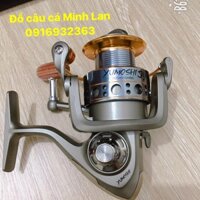 Máy câu cá Yumoshi 4000, 5000, 6000 tặng kèm 100m cước Daiwa, chì, phao, bộ lưỡi