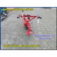 Máy cày bánh xích kèm lưỡi cày chạy xăng 7HP tại nam định