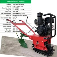 Máy cày chạy dầu Diesel M2D-173, Máy cày đa năng, Máy gieo hạt Bón phân