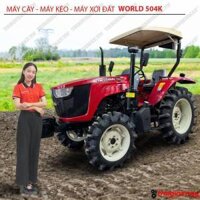 Máy cày máy kéo máy xới đất 50 HP 2 cầu World WD 504K