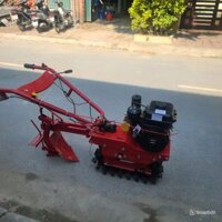 Máy cày mini bánh xích chạy dầu Booyoung 168F