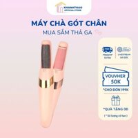 Máy chà gót chân loại bỏ da chết và vết chai, dụng cụ mài gót chân tại nhà 2 đầu mài, pin tích điện - K209