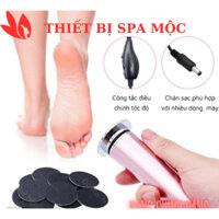 Máy Chà Gót Chân Tẩy Tế Bào Chết Dụng Cụ Chà Gót Chân Cho Tiệm Nail Spa và Cá Nhân- Tặng 60 Miếng Chà Gót Chân
