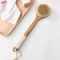 Máy chà lưng bàn chải Esquirla Tay cầm bằng gỗ dài để tắm, tẩy tế bào chết