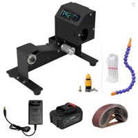 Máy chà nhám đai ướt và khô 350W Máy chà nhám đai Mini Máy mài ghế điện với màn hình hiển thị Máy chà nhám Điều chỉnh tốc độ vô cấp Máy mài nhỏ Máy đánh bóng có Wat