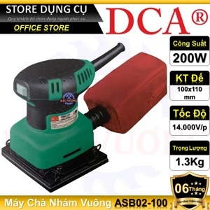 Máy chà nhám DCA ASB02-100 - 200W