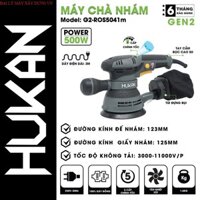 Máy chà nhám HUKAN G2-ROS5041M, Công suất 500w, Dây điện dài 3m, Đường kính đế 123mm, 5 Tốc độ Đai lý máy xây dựng