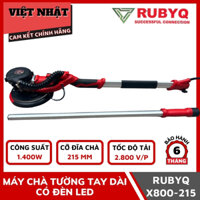 Máy chà tường tay dài Rubyq-X800-215 chính hãng, có đèn Led, hút bụi tự động - Máy xoa tường cán dài giá rẻ