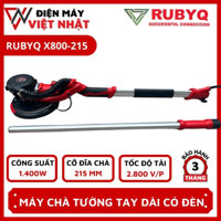 Máy chà tường tay dài Rubyq-X800-215 chính hãng, có đèn Led, hút bụi tự động - Máy xoa tường cán dài giá rẻ