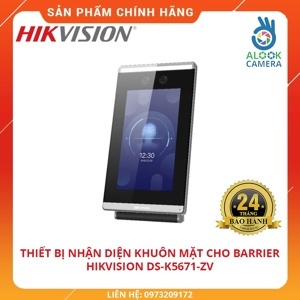 Máy chấm công khuôn mặt Hikvision DS-K5671-ZV