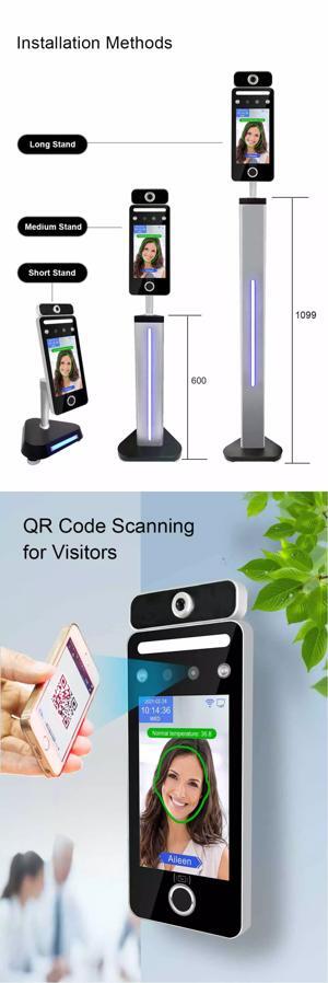 Máy chấm công khuôn mặt kết hợp đo thân nhiệt AI09TF