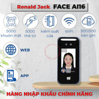 Máy Chấm Công Khuôn Mặt, Thẻ Từ, Password Ronald Jack AI16 Xem Qua Web, App