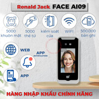 Máy Chấm Công Khuôn Mặt, Thẻ Từ, Password Ronald Jack FACE AI09 Quản Lý Qua Web, App