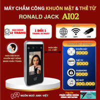 Máy chấm công Khuôn mặt & Thẻ từ, Password Ronald Jack AI02