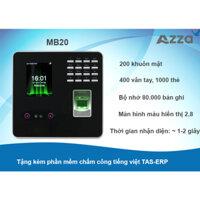 Máy chấm công khuôn mặt, vân tay, thẻ ZKTeco MB20 (Bảo hành 1 năm, tặng kèm phần mềm chấm công TAS-ERP)