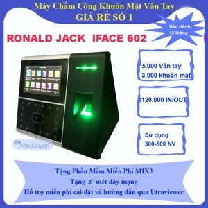 Máy chấm công Ronald Jack Iface 602