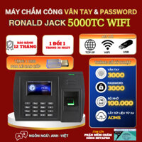 Máy chấm công Vân tay & Password Ronald Jack 5000TC-Wifi Lấy dữ liệu qua mạng