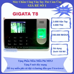 Máy chấm công vân tay Gigata T8