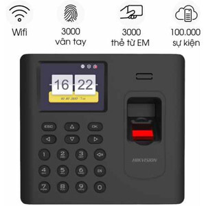 Máy chấm công vân tay Hikvision DS-K1A802F-1