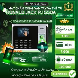 Máy chấm công vân tay Ronald Jack RJ550A