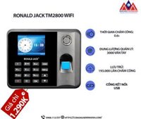 Máy chấm công vân tay Ronald Jack TM2800 WIFI