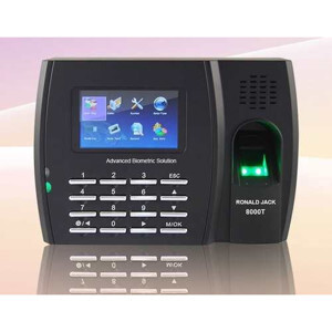 Máy chấm công vân tay và thẻ cảm ứng Ronald Jack 8000T