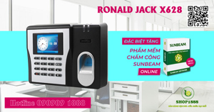 Máy chấm công vân tay và thẻ cảm ứng Ronald Jack X628 (X-628)