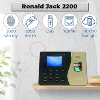 Máy Chấm Công Vân Tay, Thẻ Từ, Password Ronald Jack  2200