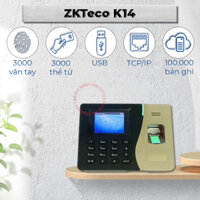 Máy Chấm Công Vân Tay, Thẻ Từ, Password ZKTeco  K14