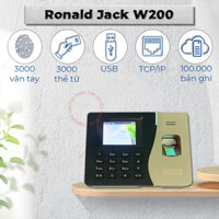 Máy Chấm Công Vân Tay, Thẻ Từ, Password Ronald Jack W200, W-200