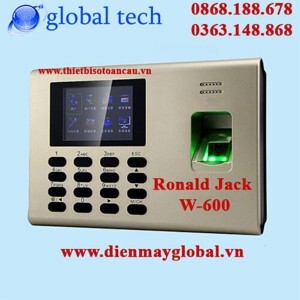 Máy chấm công vân tay và thẻ cảm ứng Ronald Jack W-600
