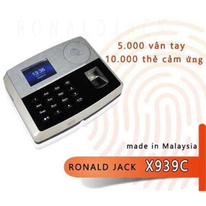 Máy chấm công vân tay và thẻ Ronald Jack X939C