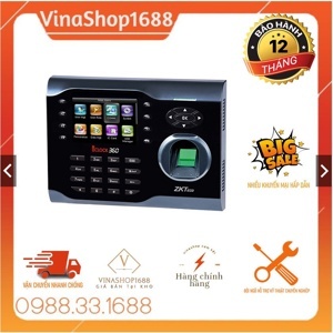 Máy chấm công vân tay và thẻ ZKteco iClock360
