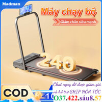 Máy chạy bộ có tay cầm Máy tập đi bộ thông minh Thiết bị tập thể dục tại nhà siêu mỏng Máy chạy bộ/đi bộ trong nhà ~