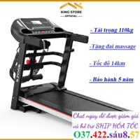 Máy chạy bộ điện tại nhà A7N-AB, Máy chạy bộ cao cấp tốc độ 14km có tặng đai massage và 2 tạ tay ~