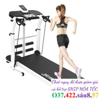 Máy chạy bộ kèm bàn xoay hông, máy đi bộ tại nhà phù hợp tập gym, tập thể dục. ~