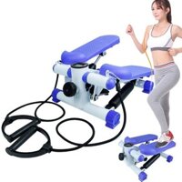 Máy chạy bộ mini stepper tại chỗ tặng dây cáp co giãn tập tay Cao Cấp