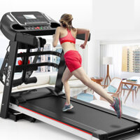 Máy chạy bộ tại nhà gấp gọn Chính Hãng băng tải 5 lớp, Máy chạy bộ đa năng tốc độ tối đa 14km/h kèm dây đai massage bụng
