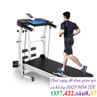 Máy chạy bộ tại nhà kèm bàn xoay hông, máy đi bộ mini đa chức năng Fannistore ~