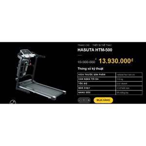 Máy chạy thể dục Hasuta HTM-500