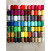 Máy chỉ may Camel, màu kaki nhạt, trắng nhạt, sửa chữa quần áo thủ công, màu xám đậm, mỏng, đen, nâu, vàng, cà phê, cuộn nhỏ gia đình, chùa