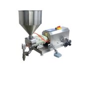 máy chiết rót bằng bơm bán tự động, máy chiết rót nguyên liệu có hạt 5ML-100L